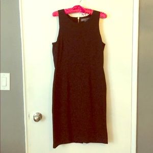 DONNA RICCO NEW YORK BLACK MIDI DRESS SIZE SMALL